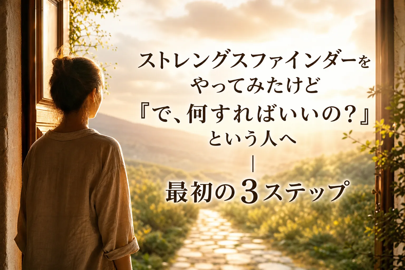 ストレングスファインダーをやってみたけど『で、何すればいいの?』という人へ|最初の3ステップ